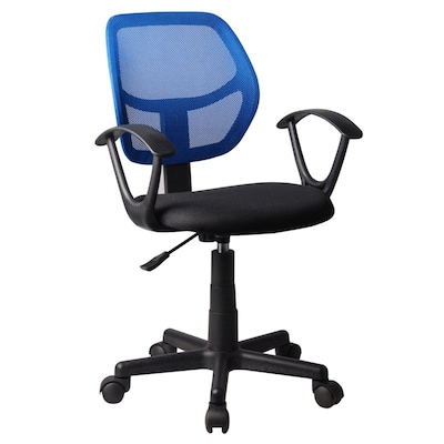 Καρέκλα Γραφείου Αύρα Μπλε/Μαύρο Mesh 51x50x79-91cm