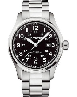 hamilton khaki field mechanical metal bracelet