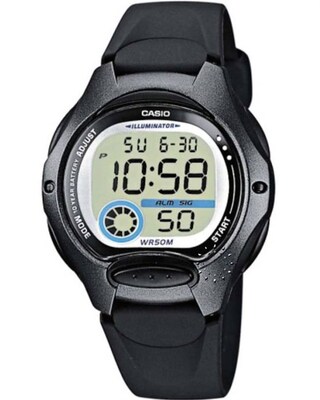 casio chronograph black rubber strap