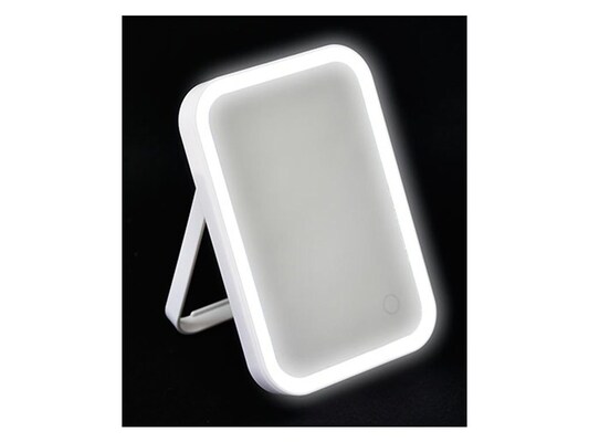 Φωτιζόμενος Καθρέφτης Ομορφιάς, Τετράγωνο Σχήμα Και Λευκό Χρώμα, 15x2.5x22cm