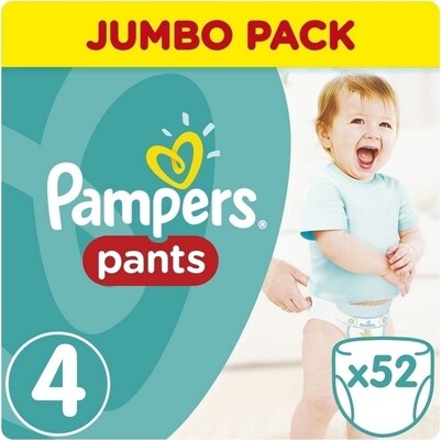 Pampers Pants No4 (9-15kg)  52τεμ