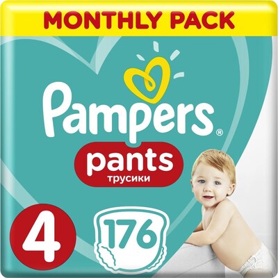 Pampers Pants No4 (9-14 kg) 176τεμ