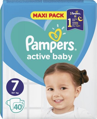 Pampers Active Baby No7 (15+ kg) 40τεμ