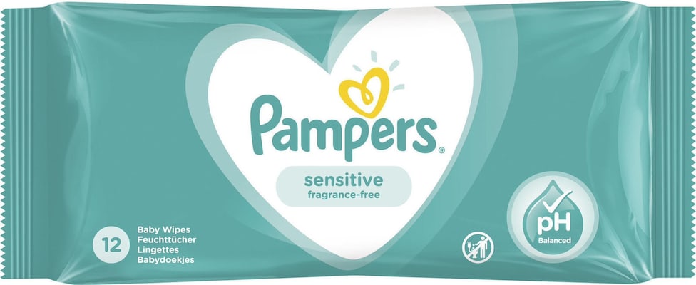 Pampers Wipes Sensitive 24x12τεμ Travel