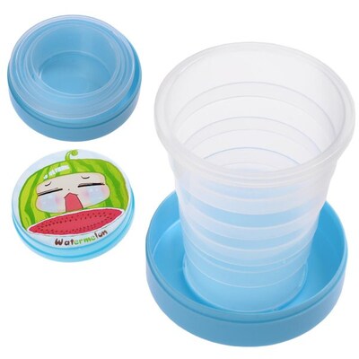 Παιδικό Πτυσσόμενο Ποτήρι Πλαστικό 7.5x3cm - Γαλάζιο