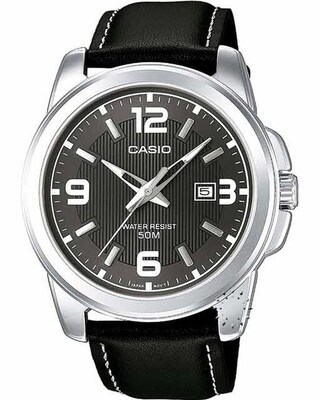 casio leather strap women's watch