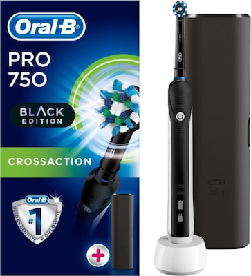 Oral B Pro 750 3d Black Edition Με Θήκη Ταξιδίου