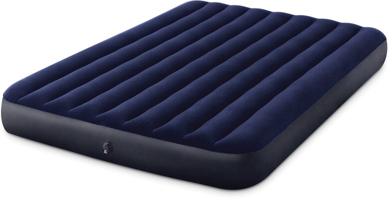 Надувной матрас intex classic downy airbed 64758 синий