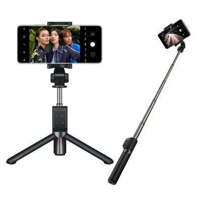 Huawei 2w1 Af15 Pro Selfie Stick + Tripod Telescopic Stand Bluetooth - Μαύρο