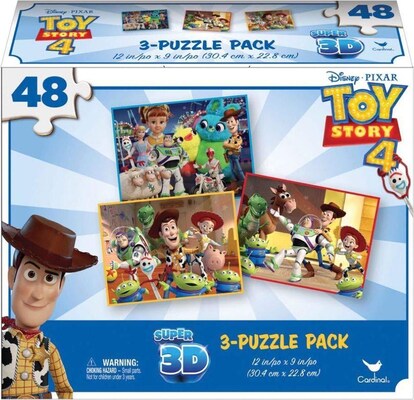 Spin Master 3 Different Lenticula Puzzles Toy Story4 (6052966)