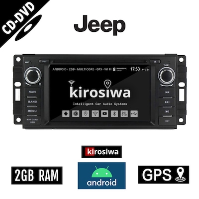Kirosiwa Ac-4539 Ηχοσύστημα Αυτοκινήτου Jeep Wrangler 2GB/16GB 7 - Μαύρο