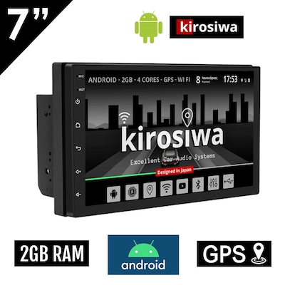 Kirosiwa Cr-3843 Ηχοσύστημα Αυτοκινήτου Universal 2DIN 2GB/16GB 7 - Μαύρο