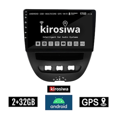 Kirosiwa Dx-71292 Ηχοσύστημα Αυτοκινήτου Citroen C1 2GB/32GB 10 - Μαύρο