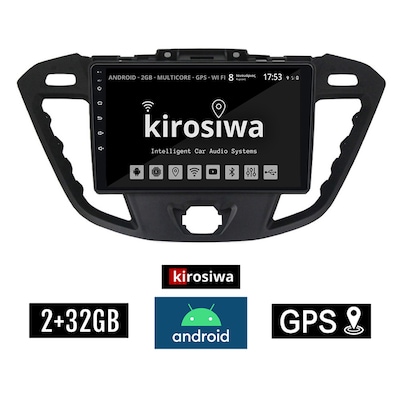 Kirosiwa Fe-1293 Ηχοσύστημα 2+32gb Ford Transit Custom Android Οθόνη Αυτοκίνητου 2gb Με Gps Wi-fi