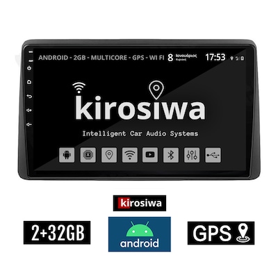 Kirosiwa Kls-8061 Ηχοσύστημα Αυτοκινήτου Toyota Yaris 2GB/32GB 9 - Μαύρο