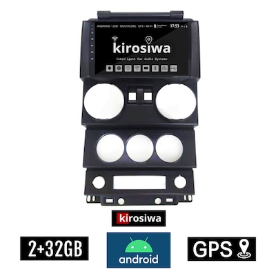 Kirosiwa Rs-532 Ηχοσύστημα Αυτοκινήτου Jeep Wrangler 2GB/32GB 9 - Μαύρο