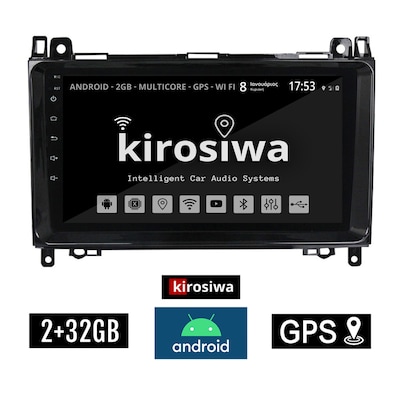 Kirosiwa Rx-9435 Ηχοσύστημα Αυτοκινήτου Mercedes A W169 2GB/32GB 9 - Μαύρο