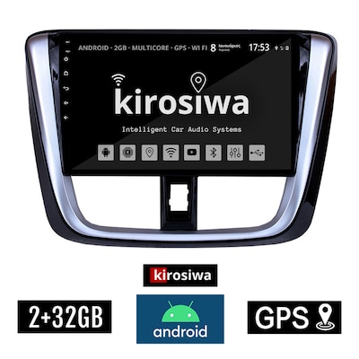 Kirosiwa Rx-9604 Ηχοσύστημα Αυτοκινήτου Toyota Yaris 2GB/32GB 9 - Ασημί
