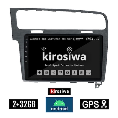 Kirosiwa Rx-9613 Ηχοσύστημα Αυτοκινήτου Volkswagen Golf 7 2GB/32GB 10 - Γκρι