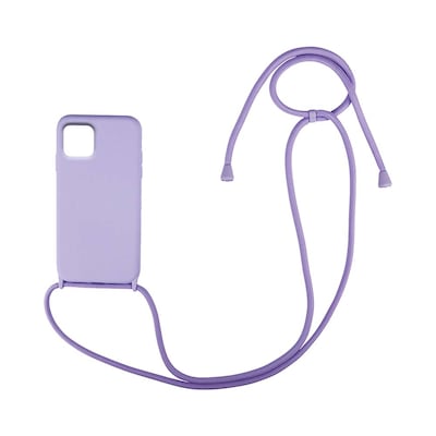 Θήκη Iphone 13 6.1 Σιλικόνης Με Κορδόνι Carryhang Λιλά MY COLORS