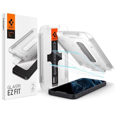 Προστατευτικό οθόνης Apple iPhone 13/iPhone 13 Pro - Spigen Glas.tr Ez Fit Tempered Glass 2pcs