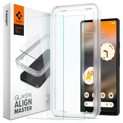Προστατευτικό οθόνης Google Pixel 6a - Spigen Glas.tr Alignmaster Full Face Tempered 2pcs SPIGEN