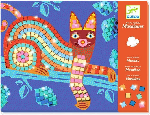 DJECO Djeco Μωσαϊκό Με Αυτοκόλλητα Μεταλλικό Εφέ γατούλα