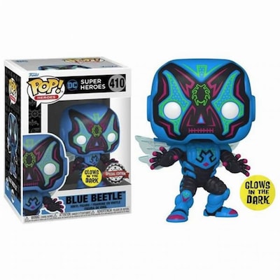 Funko Pop! Heroes: DC Super Heroes - Blue Beetle 410 Glows in the Dark