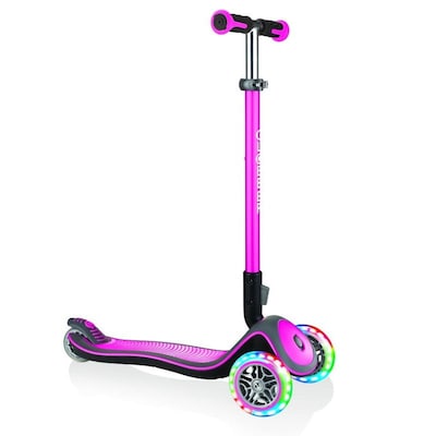 Globber Scooter Πατίνι Elite Deluxe Με Αναδίπλωση Και Φωτισμό Στους Τροχούς Deep Pink (444-410)