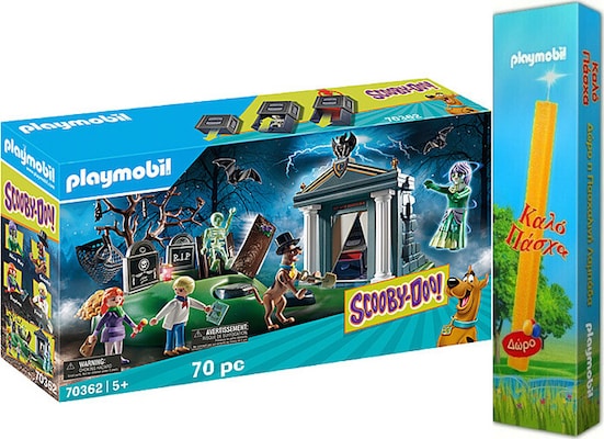 PLAYMOBIL Παιχνιδολαμπάδα Playmobil® Scooby-doo: Adventure In The Cemetery (70362) Για 5+ Ετών