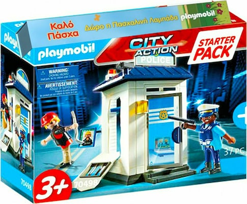 Παιχνιδολαμπάδα City Action: Starter Pack Αστυνομικό Τμήμα 70498 Για 3+ Ετών Playmobil