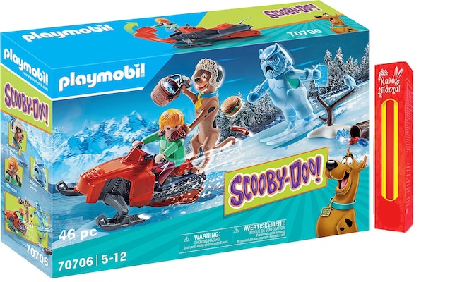 Παιχνιδολαμπάδα Playmobil Scooby-doo Περιπέτεια Με Τον Snow Ghost Για 5-12 Ετών (70706)