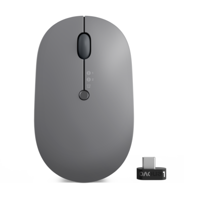 Lenovo Go Wireless Multi-Device Ασύρματο Bluetooth Ποντίκι Storm Grey