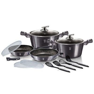 Σετ Μαγειρικά Σκεύη BERLINGER HAUS BH-7059 13 τμχ Γκρι